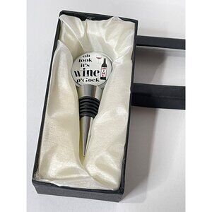Wine Bottle Stopper It's Wine O'Clock Novelty Humor